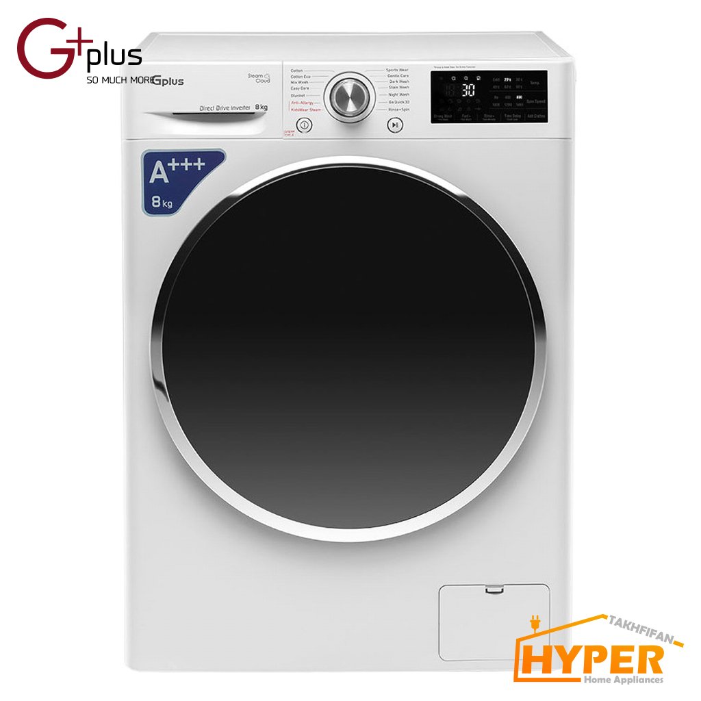 ماشین لباسشویی جی پلاس GWM-L808W